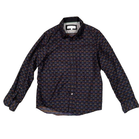 John Lennon shirt men’s size M peace sign long sleeve black + multi color peace - Picture 3 of 6